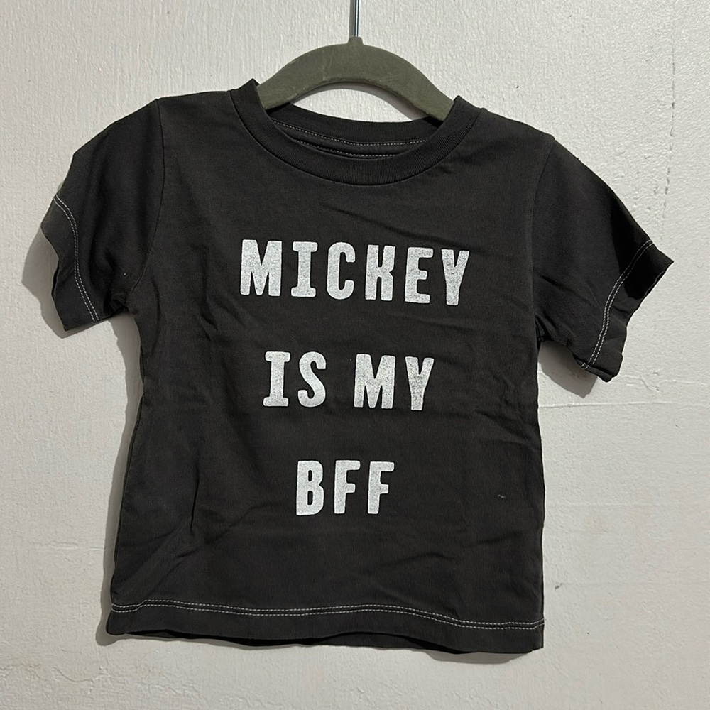 “MICKEY IS MY BFF” Kids Short Sleeve Tee, NWOT